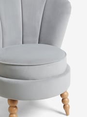 Laura Ashley Hayden Velvet Steel Heydour Chair - Image 7 of 7
