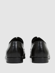 Reiss Black Hertford Leather Oxford Shoes - Image 6 of 7