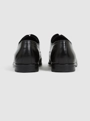Reiss Black Hertford Leather Oxford Shoes - Image 7 of 7