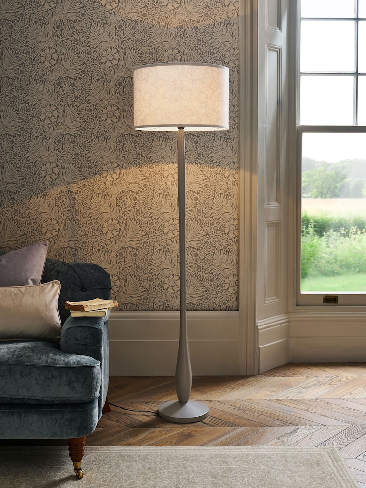 Morris & Co Grey Bachelors Button Floor Lamp - Image 1 of 5