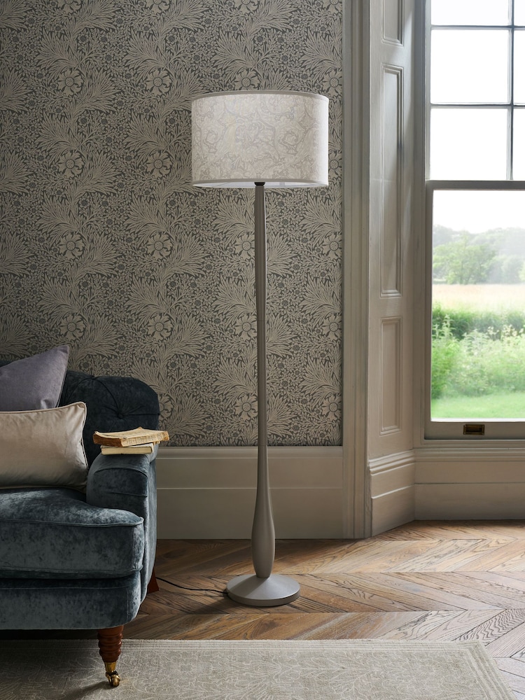 Morris & Co Grey Bachelors Button Floor Lamp - Image 2 of 5