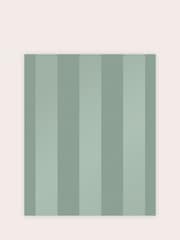 Laura Ashley Green Lille Pearlescent Stripe A4 Wallpaper Sample - Image 2 of 2