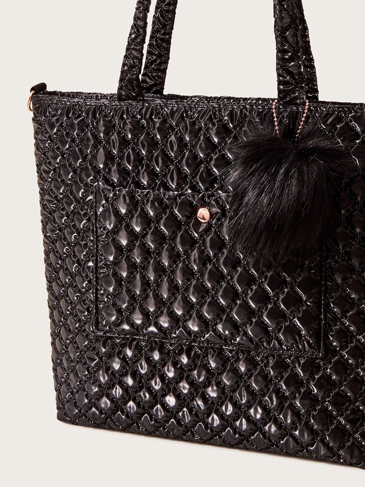 Monsoon Black Printed Satchel Backpack - Image 1 of 3