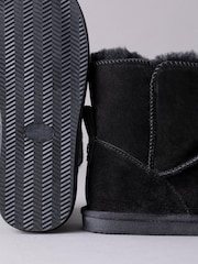 Lakeland Leather Black Ladies Sheepskin Boots Slippers - Image 5 of 5