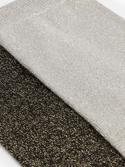 AllSaints Silver Mona Socks 2 Pack - Image 3 of 4