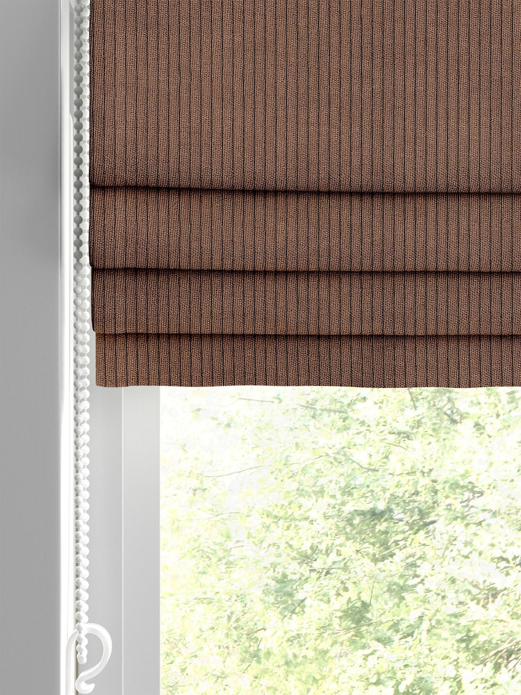 Cognac Brown Jangga Made To Measure Roman Blinds - Image 2 of 6