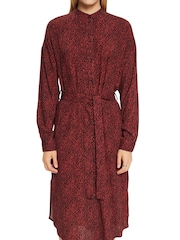 Esprit Orange Patterned Dress - Image 1 of 7