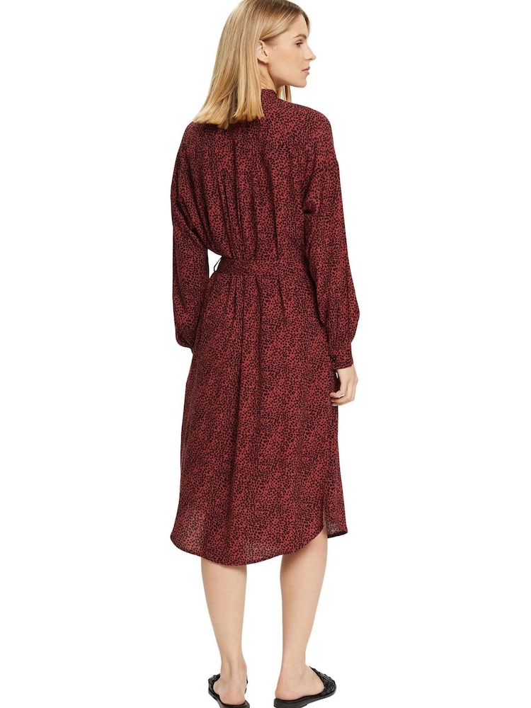 Esprit Orange Patterned Dress - Image 4 of 7