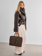Katie Loxton Brown City Laptop Bag - Image 1 of 7