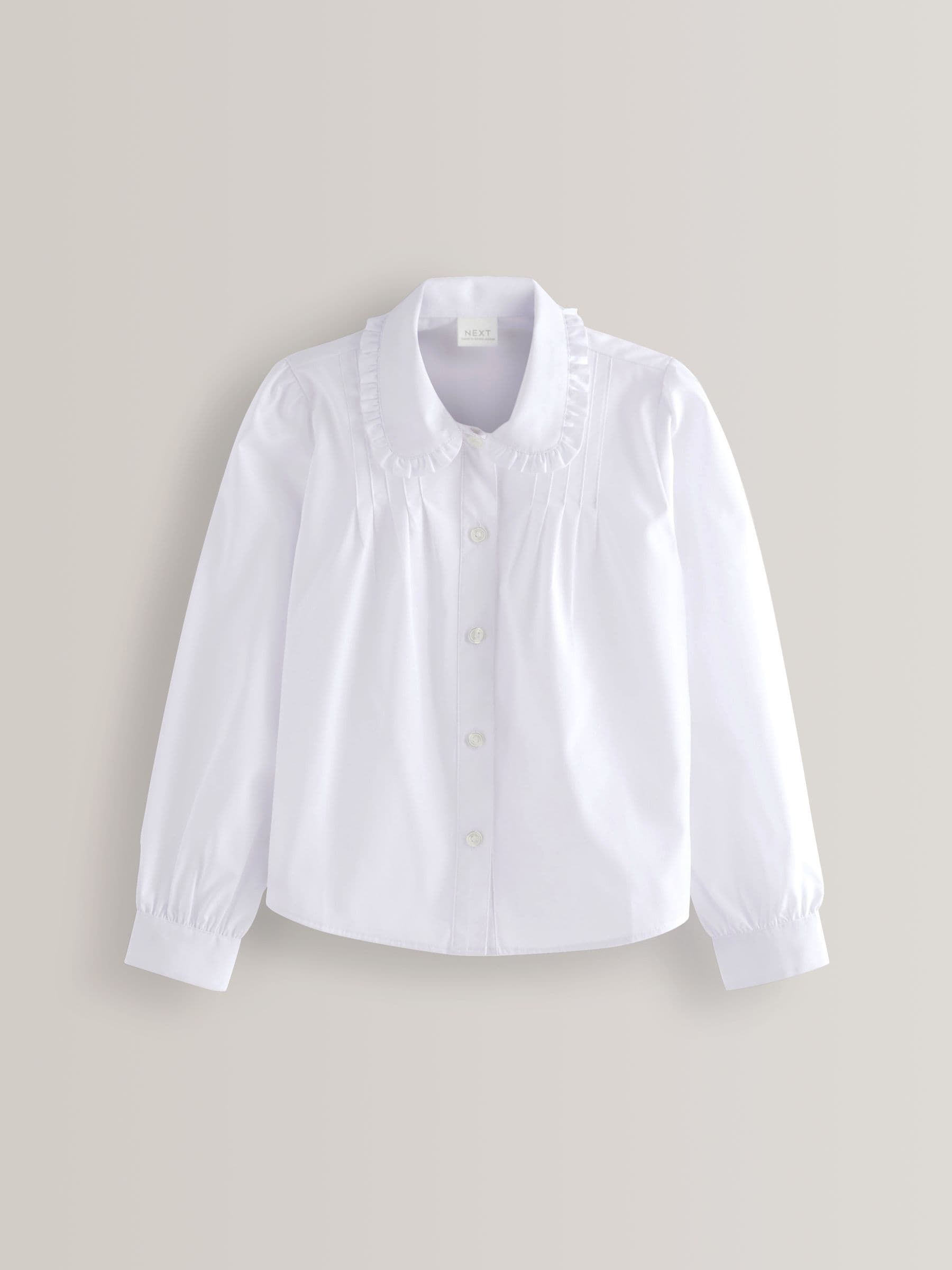 White shirt ruffle collar cheap