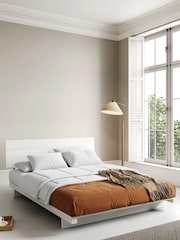 Get Laid Beds White Low Fuji Attic Solid Wood Bed - Image 1 of 1