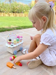 JoJo Maman Bébé Wooden Ice Cream Cart - Image 3 of 3