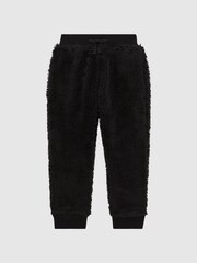 Reiss Black Eric 4-9 yrs Fleece Joggers - Image 2 of 6