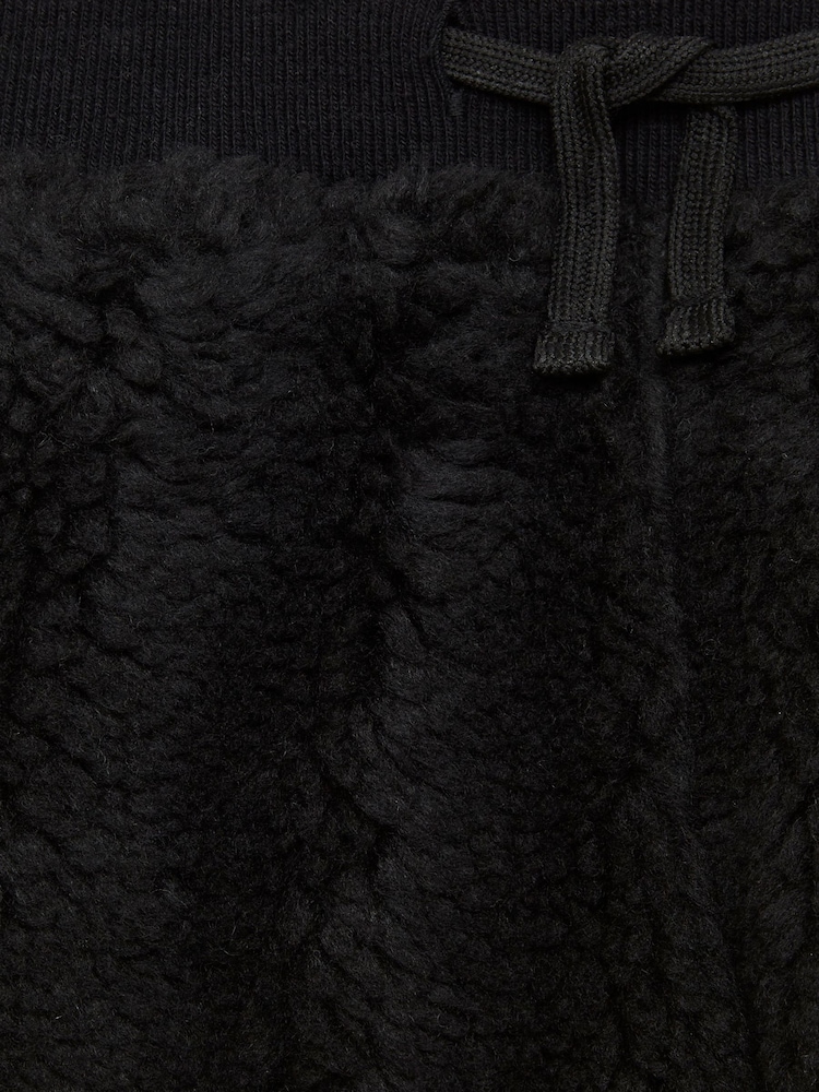 Reiss Black Eric 4-9 yrs Fleece Joggers - Image 6 of 6