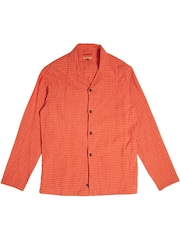 Simon Carter Orange Gingham Shacket - Image 6 of 7