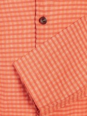 Simon Carter Orange Gingham Shacket - Image 7 of 7