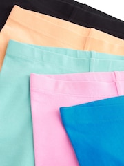Black/Blue/Pink/Multi 5 Pack Cycle Shorts (3-16yrs) - Image 3 of 3