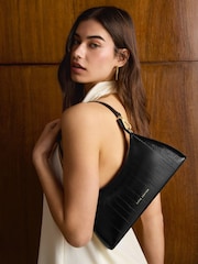 Katie Loxton Black Miley Small Shoulder Bag - Image 4 of 9