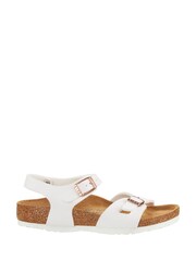 Birkenstock White Kids Birko Flor Rio Sandals - Image 1 of 5