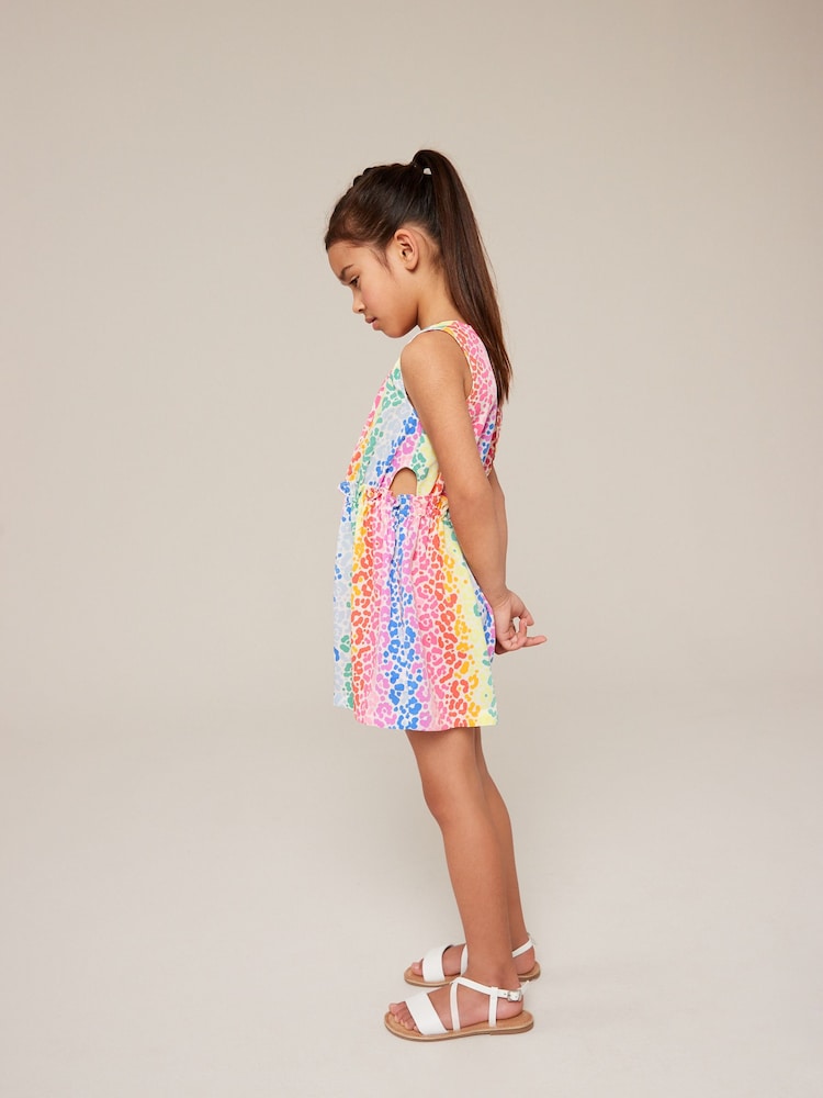 Rainbow Animal Cut-Out Detail Playsuit (3-16yrs) - Image 2 of 7