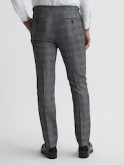 Reiss Navy Babbington Check Mixer Slim Fit Trousers - Image 5 of 5