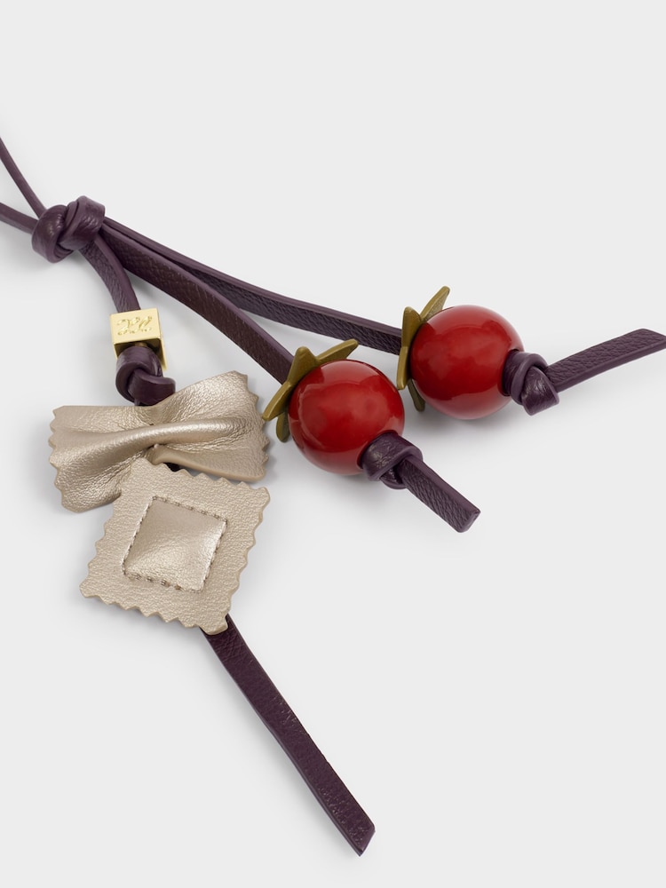 Katie Loxton Black Pasta Charm Bag - Image 2 of 3