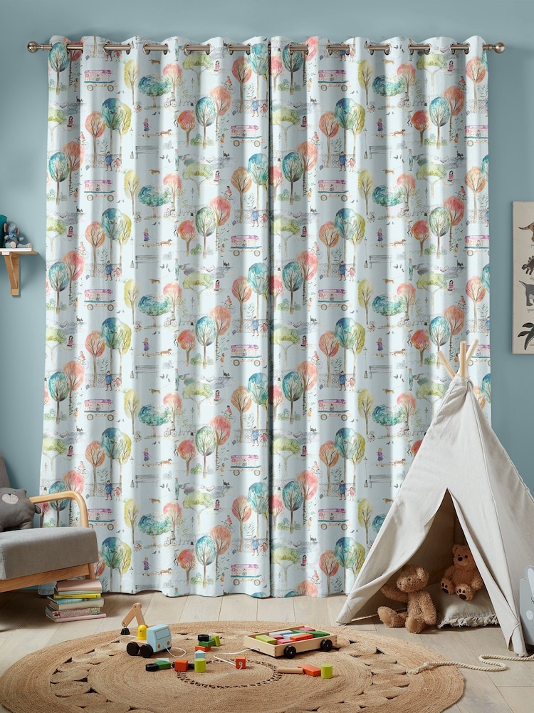Voyage Dusk Park Life Made To Measure Curtains - Image 2 of 9
