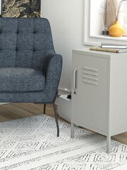 Dorel Home Taupe Europe Bradford Metal Locker End Table - Image 1 of 4