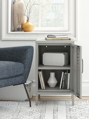 Dorel Home Taupe Europe Bradford Metal Locker End Table - Image 2 of 4