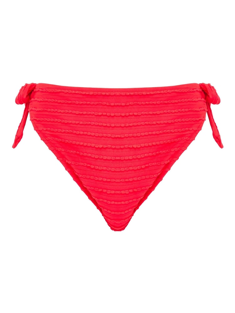 Figleaves Red Fantasy Floral Tie Side Bikini Briefs - Image 5 of 5