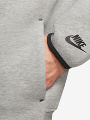 Nike Grey Tech Fleece Bomber Jacket - Image 3 of 3