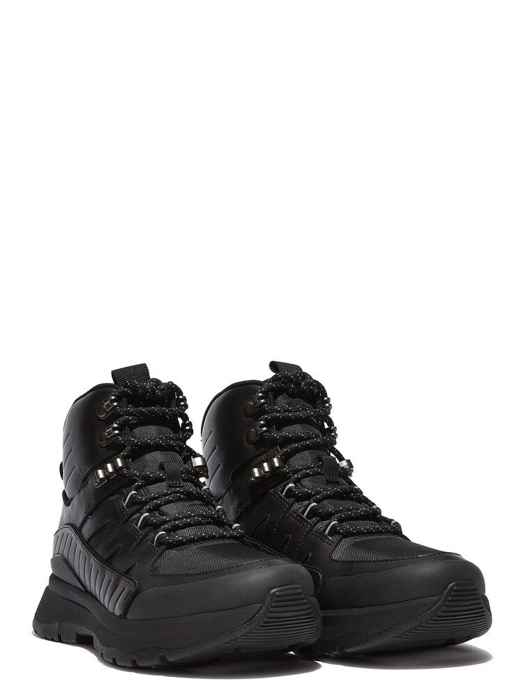 Fitflop Neo-D-Hyker Leather-Mix Walking Boots - Image 2 of 4