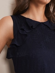 Phase Eight Blue Atlanta Burnout Jumpsuit - Image 5 of 6