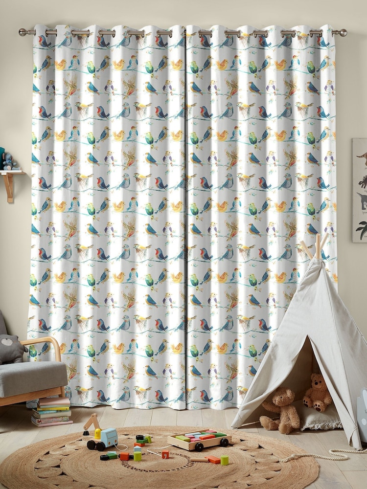 Voyage Sunshine Birdy Branch Made To Measure Curtains - Image 2 of 9