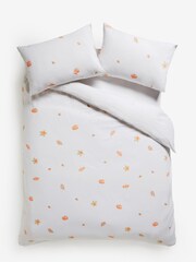 White Autumnal Pumpkin Cotton Rich Autumnal Pumpkin Duvet Cover and Pillowcase Set - Image 4 of 4