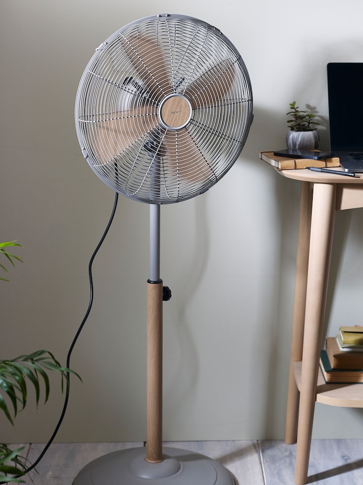 Grey Malvern Pedestal Fan - Image 1 of 5
