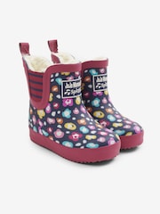 JoJo Maman Bébé Cosy Lined Printed Ankle Wellies - صورة 1 من 5