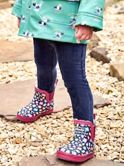 JoJo Maman Bébé Cosy Lined Printed Ankle Wellies - صورة 2 من 5