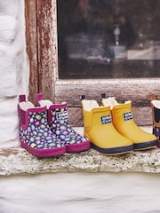 JoJo Maman Bébé Cosy Lined Printed Ankle Wellies - صورة 4 من 5