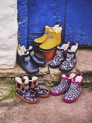 JoJo Maman Bébé Cosy Lined Printed Ankle Wellies - صورة 5 من 5