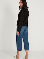 M&Co Black Suedette Biker Jacket - Image 2 of 5