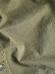 Khaki Green 100% Cotton Twin Pocket Shacket - Image 4 of 7