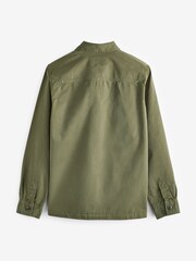 Khaki Green 100% Cotton Twin Pocket Shacket - Image 5 of 7