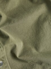 Khaki Green 100% Cotton Twin Pocket Shacket - Image 7 of 7