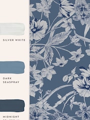 Laura Ashley Midnight Summerhill 10M Wallpaper - Image 4 of 4