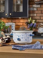 Laura Ashley Blue China Rose 3.5L Slow Cooker - Image 1 of 6