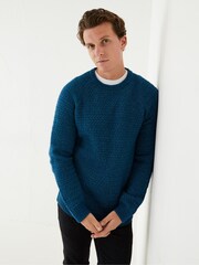FatFace Green Calder Crew Jumper - Image 1 of 4