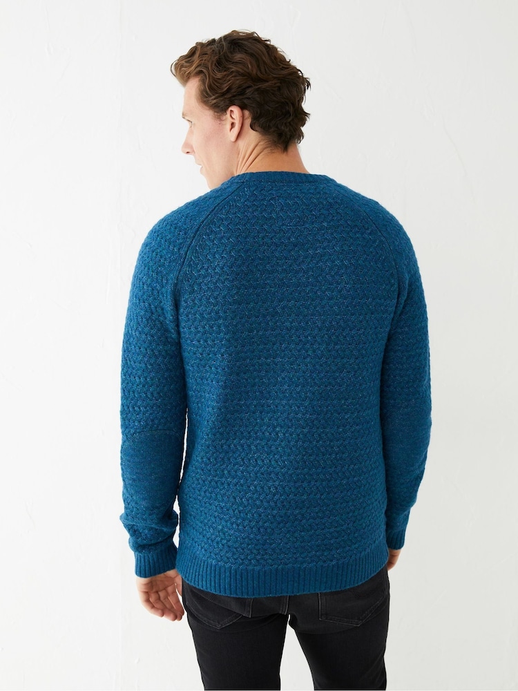 FatFace Green Calder Crew Jumper - Image 2 of 4 FatFace Green Calder Crew Jumper - Image 2 of 4
