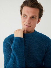 FatFace Green Calder Crew Jumper - Image 3 of 4