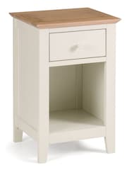 Julian Bowen Cream Salerno 1 Drawer Bedside Table - Image 2 of 3